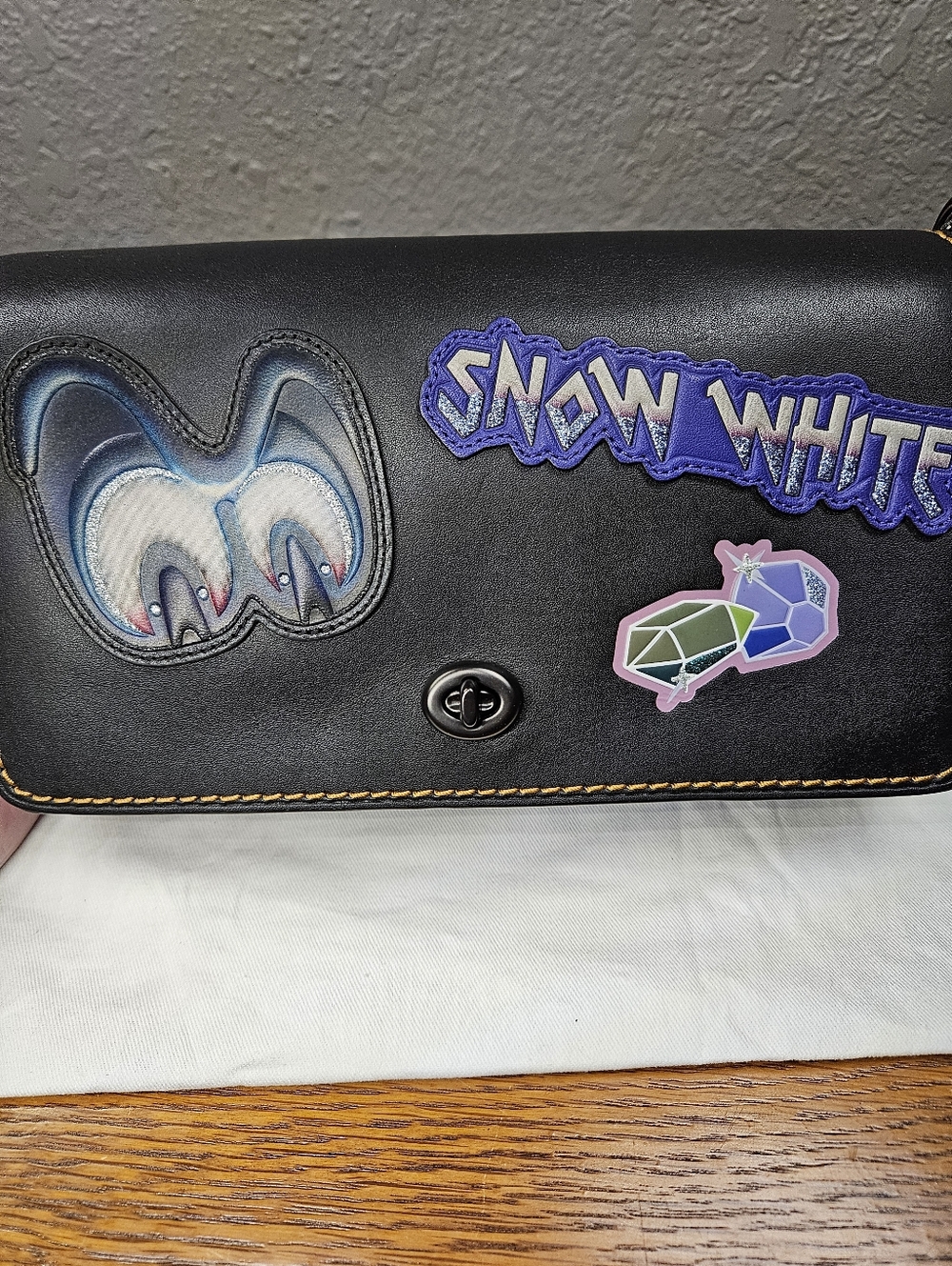 COACH X DISNEY Dark Fairytale SNOW WHITE Dinky Crossbody Bag - Picture 5 of 11